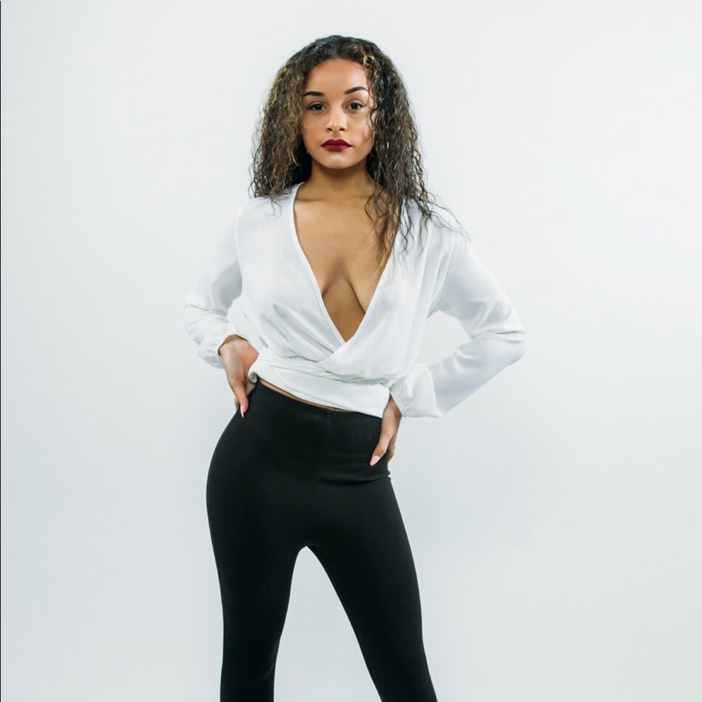 Black and white jumpsuit